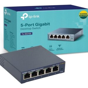 Switch 5 Porte Gigabit Case Metallico
